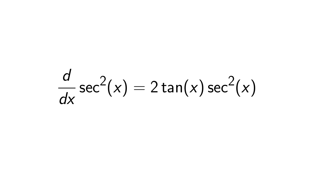 Read more about the article What is the Derivative of sec^2(x)?